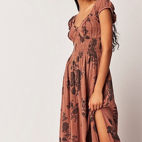 Free People Forget Me Not MIDI Dress - Picture 1 of 4
